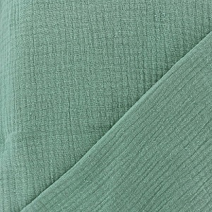 tissu double gaze vert - bonheur enfantin