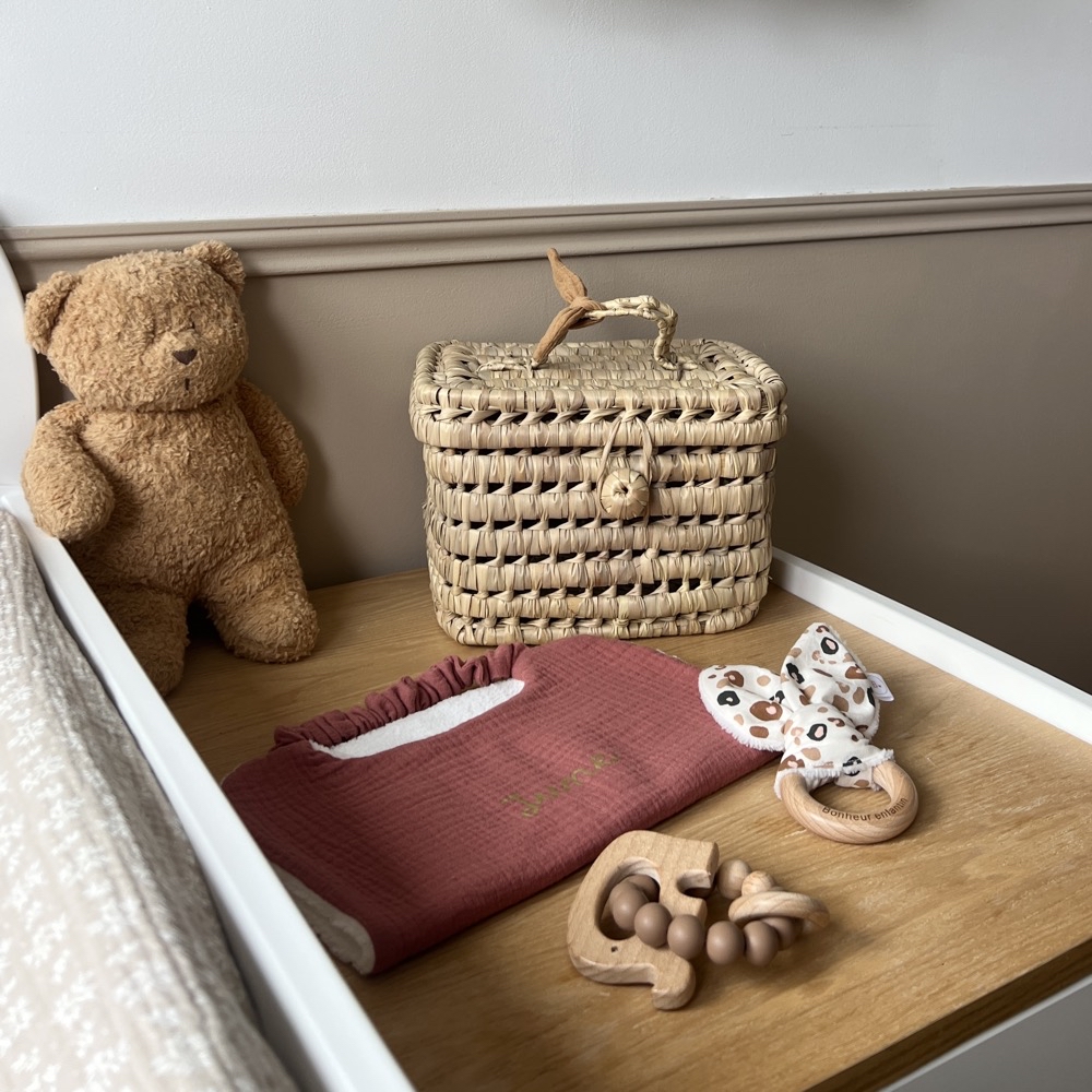 Couverture de lange Safari, ensemble lange et bonnet pour bébé