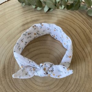 bandeau cheveux bebe gaze de coton - bonheur enfantin - lille