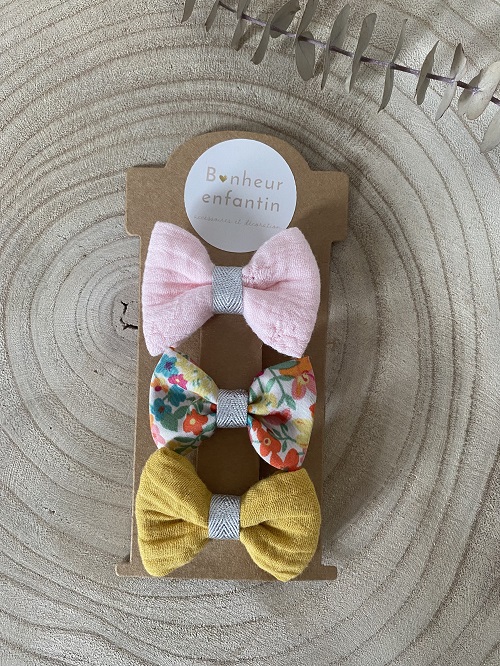 Barrette Bebe Pour Cheveux Noeud A Pince Bonheur Enfantin