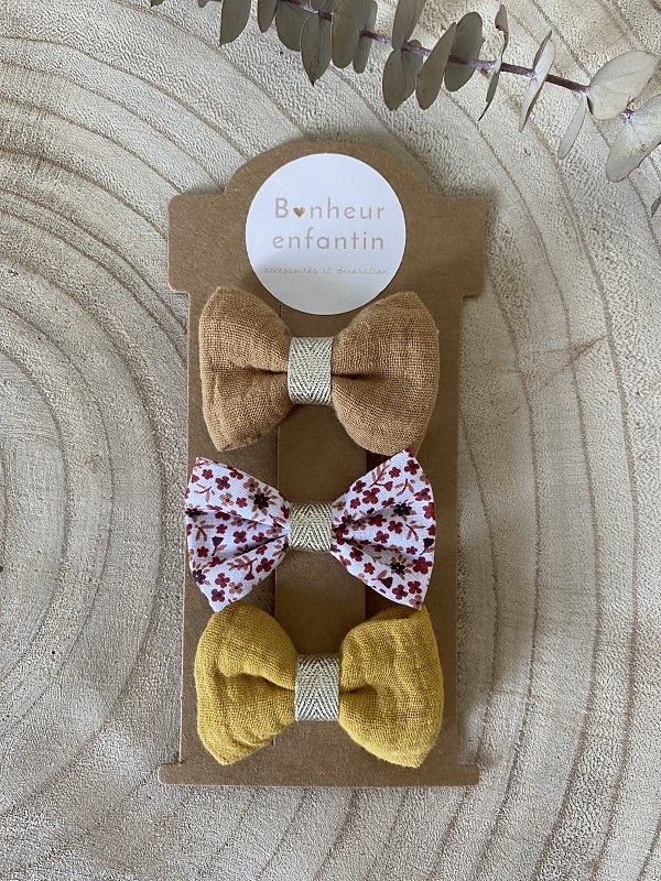 Barrette Bebe Pour Cheveux Noeud A Pince Bonheur Enfantin