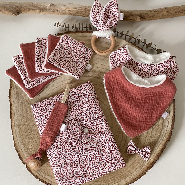 Petit panier en tissu personnalisable- Bonheur enfantin