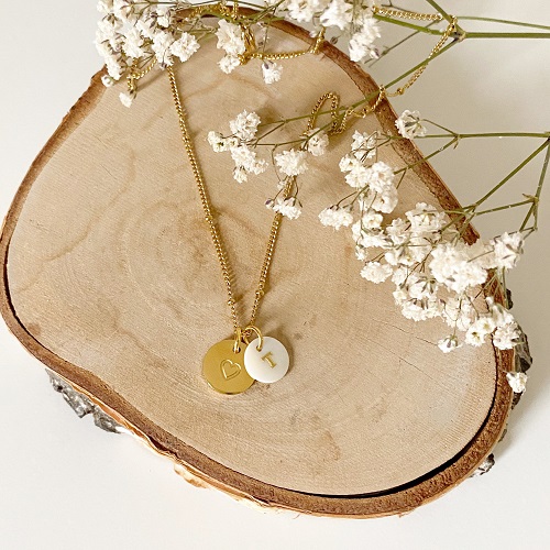 collier personnalisable initiale - bonheur enfantin - lille collier personnalisable initiale - bonheur enfantin - lille