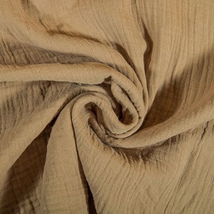 double gaze beige foncé - bonheur enfantin double gaze beige foncé - bonheur enfantin