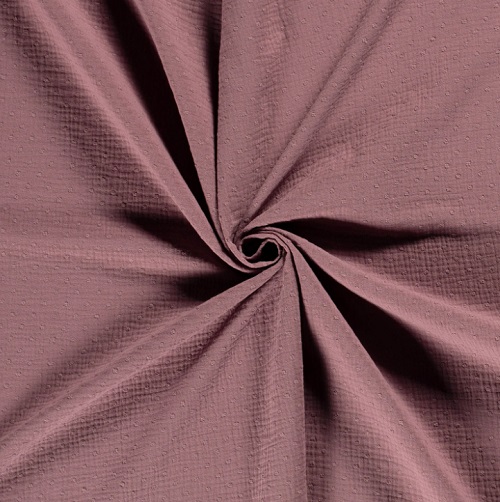 double gaze mauve plumetis - bonheur enfantin