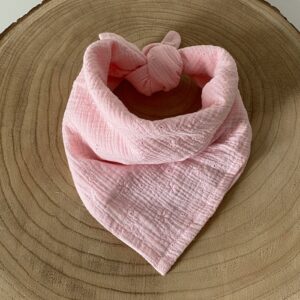 foulard rose poudre