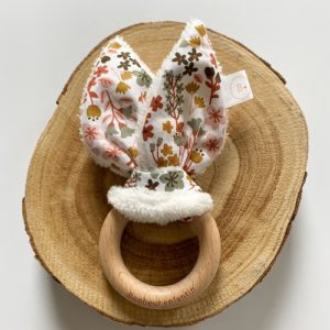 hochet de dentition tissu bebe - bonheur enfantin