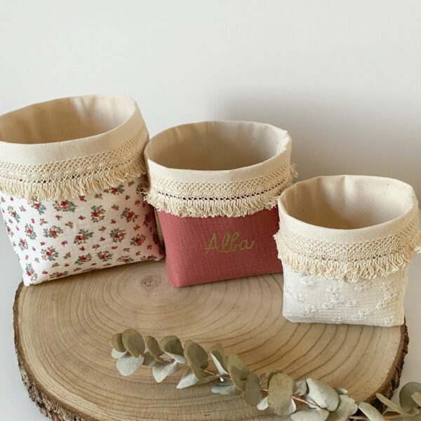 panier tissu personnalisable - deco bebe - bonheur enfantin - lille