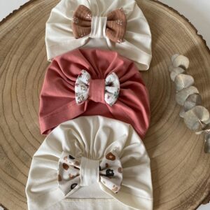 turban bebe - bonnet bebe - jersey - bonheur enfantin
