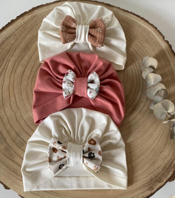 turban bebe - bonnet bebe - jersey - bonheur enfantin